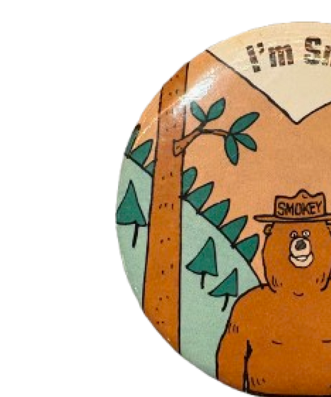 Smokey The Bear Button