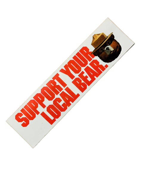 Smokey The Bear Bumper Sticker