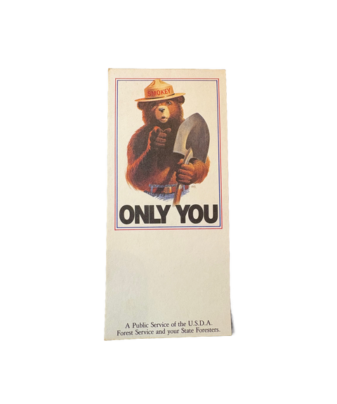 Smokey The Bear Public Service Pamphlet