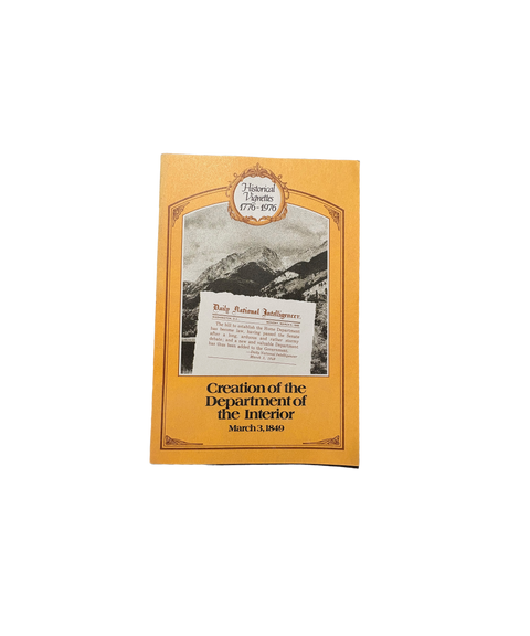 History Pamphlet about the Department of Interior
