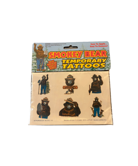Smokey Bear Temporary Tattoos